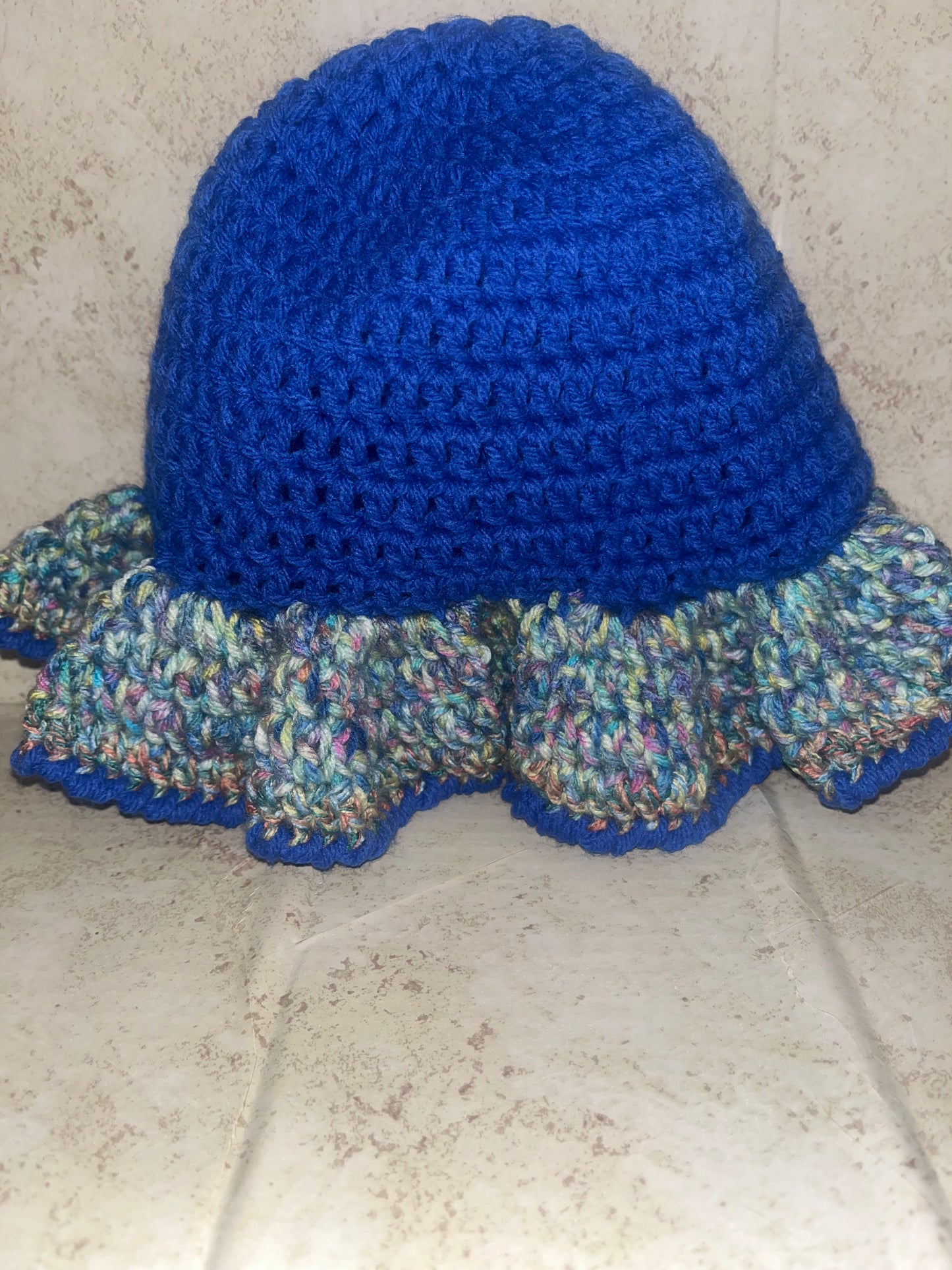 Wavy brim bucket hats