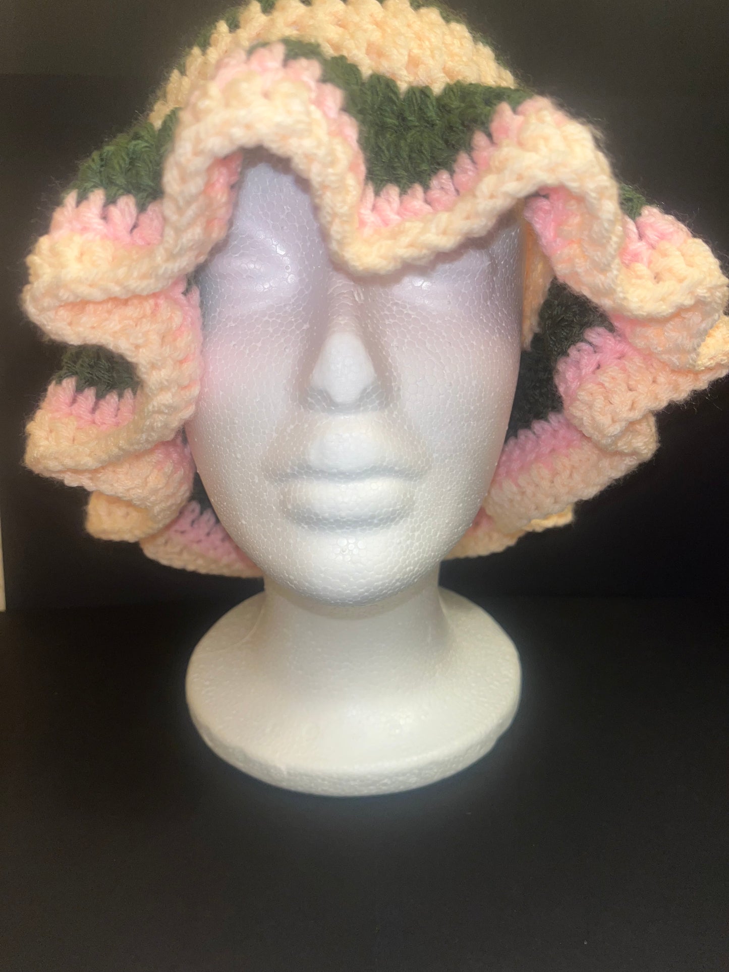 Wavy brim bucket hats